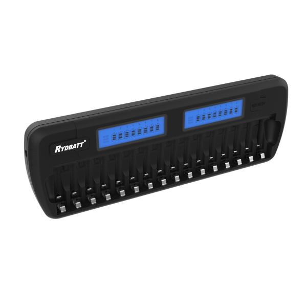16 Slot Nimh Battery Charger / AA AAA Nickel Metal Hydride Battery Charger DC 12V 2A