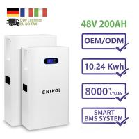 10KWH Capacidade Bateria solar de 48V Max 16 conjuntos Bateria de lítio paralela Comunicação RS485/CAN