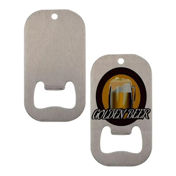 Custom Metal Bottle Openers Sublimation Blank Brushed Metal Stainless Steel Beer Bottle Opener Souvenirs With Your Logo