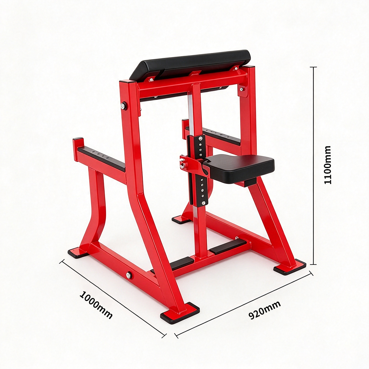 Seated Biceps Curl Machine Steel Strength Equipment for Arm Muscle Training in Commercial Gyms