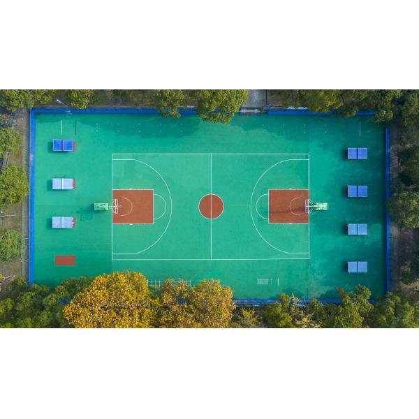 4mm Thickness Slip Resistance Silicon PU Flooring System Non toxic