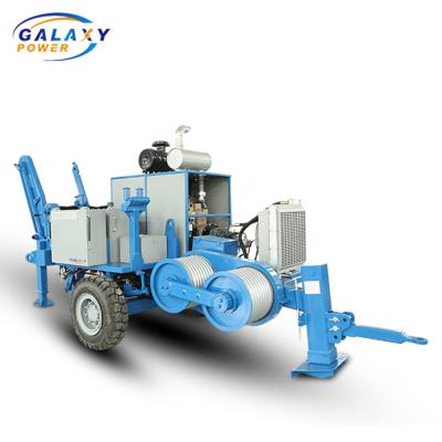 60KN 2.5km Hydraulic Cable Puller With Water Cooling System Stringing Equipment