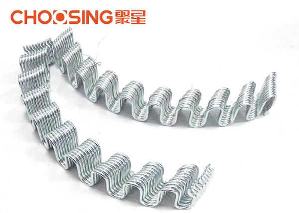 25 Zig Zag Serpentine Springs For Furniture , Auto Upholstery Springs 8 Gauge Curved