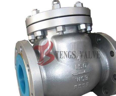 Cast Steel Swing Check Valve , Flanged Non Return Valve ANSI 150LB H44H