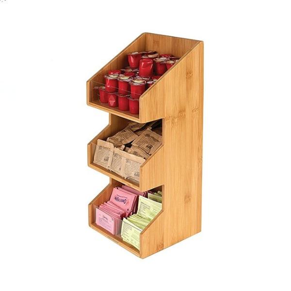 Non-folding 3 Tier Storage Box Holders Racks Multifunctional Design for Classification