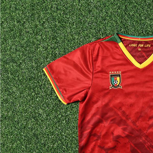 2025 Cameroon Children Away Football Jersey Customized Team Uniforms