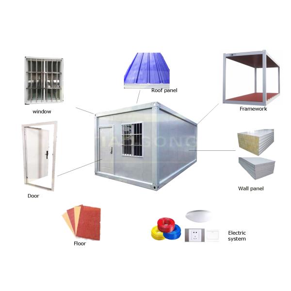 Luxury Healthy Material 2 Bedroom Prefab House for Hotel