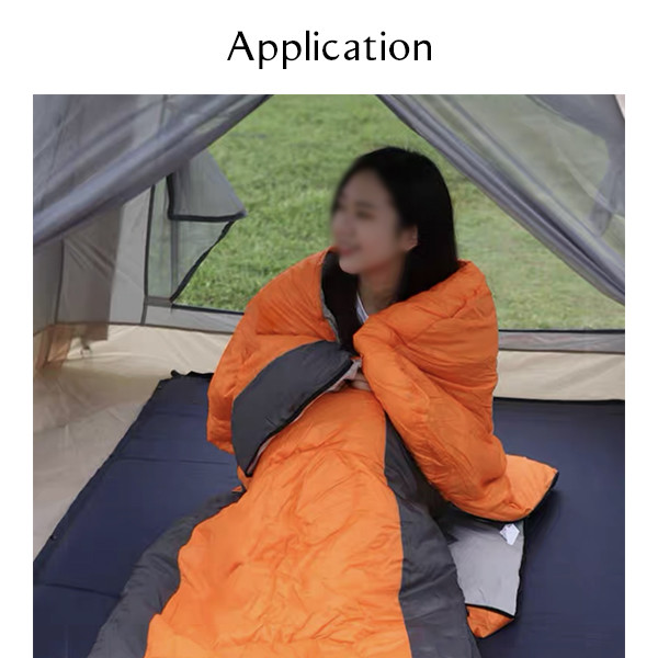 1 Человек Кампинг спальные мешки Оранжевый прямоугольный рюкзак спальный мешок