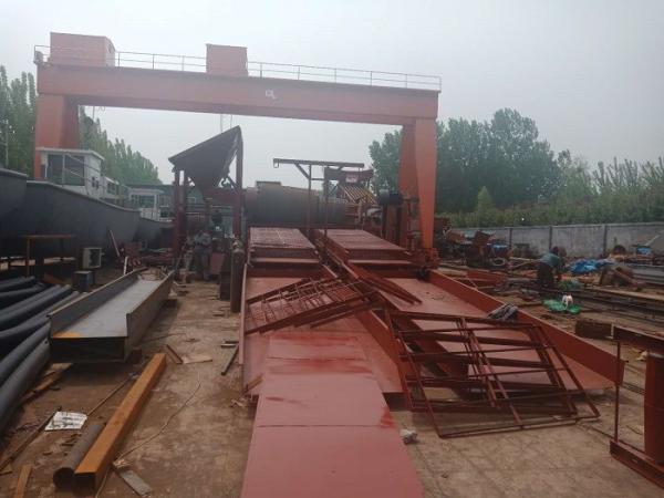 Dry Land Small Portable Gold Wash Plant Easy Removable SGS Certification