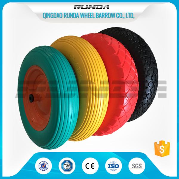 Enviromental Materials PU Foam Wheel , TUV Polyurethane Wheels With Bearings