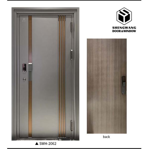 Puerta de aluminio interior de madera maciza con acabado personalizable, puerta cortafuegos de 30 minutos
