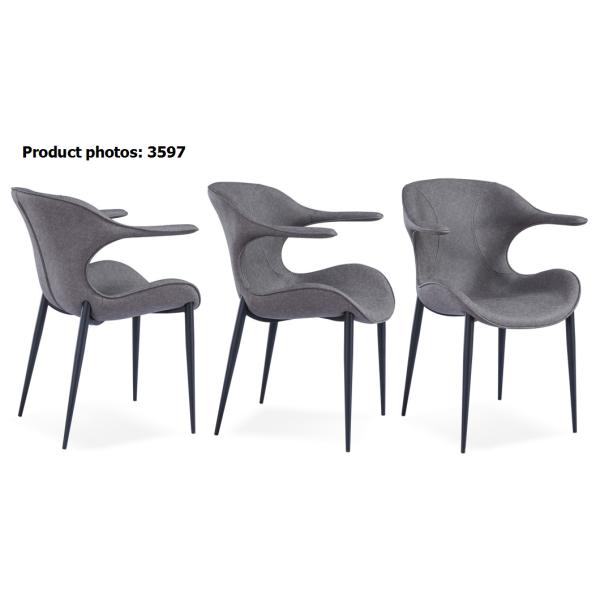 Stackable Restaurant 67cm Contemporary Metal Dining Chairs