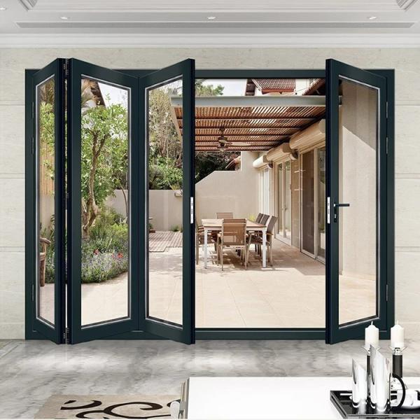Aluminium Folding Doors Bi-folding Patio Doors Aluminium Folding Sliding Doors White Customised