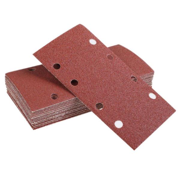 300mm 350mm RED Hook Loop Sandpaper for Epoxy Floor Grinding Cement Wall Sanding Disc