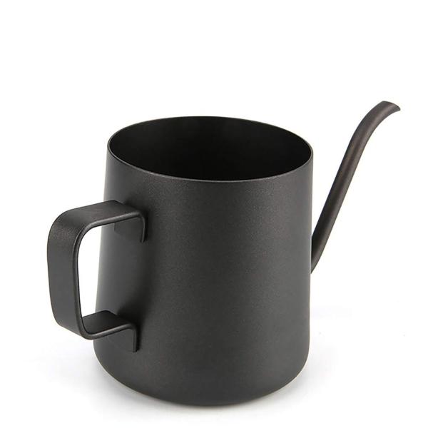 High End Matte Black Gooseneck Kettle  Long Mouth Kettle Teapot
