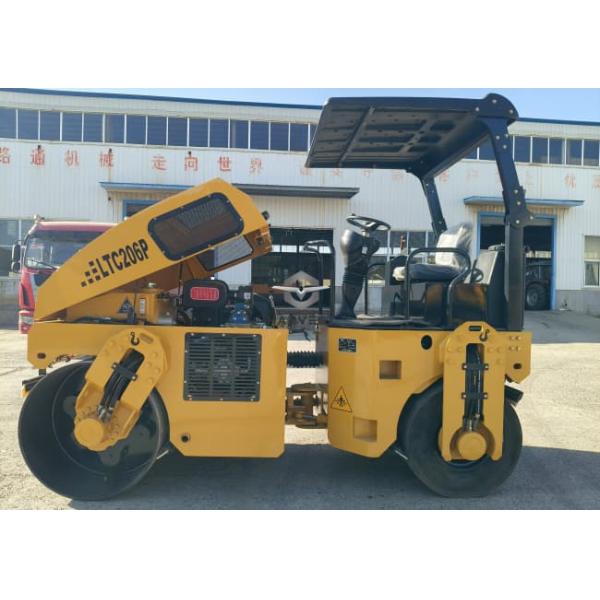 6 Ton Tire Combined Vibratory Road Roller LTC206P Hydraulic Drive 36.8kw