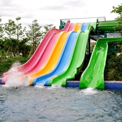Colorful Design Double Water Slide Aqua Park Water Slide Suitable For Different Ages