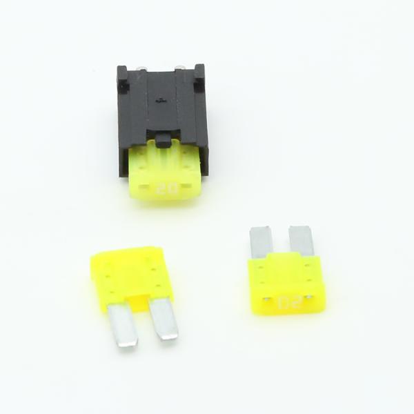 2 Pin PA66 Housing 30A 80V PCB Board Fuse Holder for Micro 2 Blade Fuse