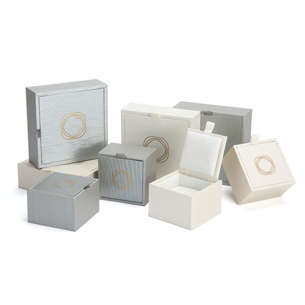 Style Luxury Jewelry Box Set Multi Size Ring Necklace Organizer Silk Lined Wedding Gift Box