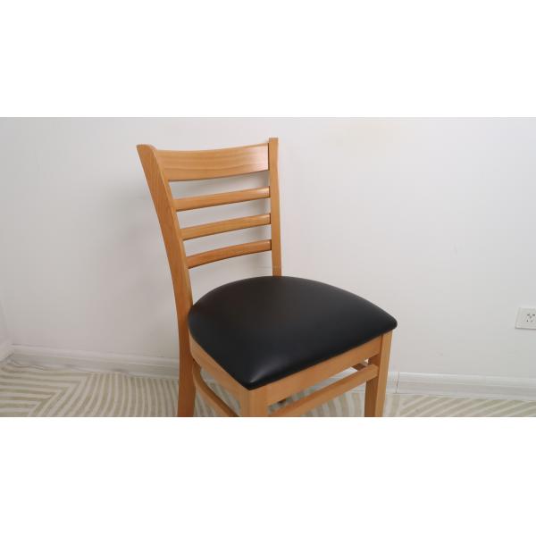 Solid Wood Chair Modern Design Wooden Restaurant Chair D57*W51*SH49.5*H83cm Customized Dining Chair