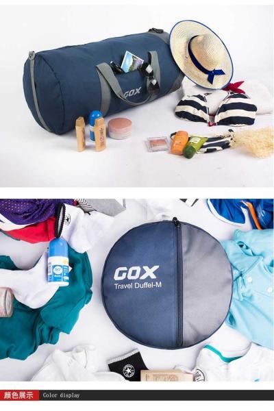 0 . 19Kg Collapsible Luggage Bag , Customized Logo Folding Travel Duffle Bag