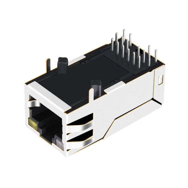 XMH-9771-8813-S3L6T1Gigabit RJ45 Modular Jack With LEDs LPJK0071AONL