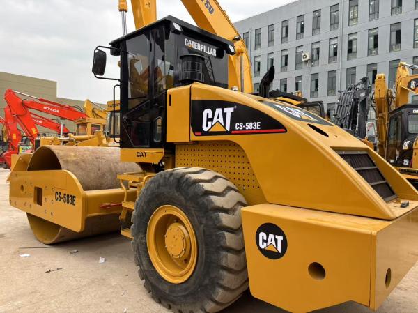Used CAT Diesel Vibratory Double Drum Road Roller Compactor Asphalt Rollers 5-8 TON