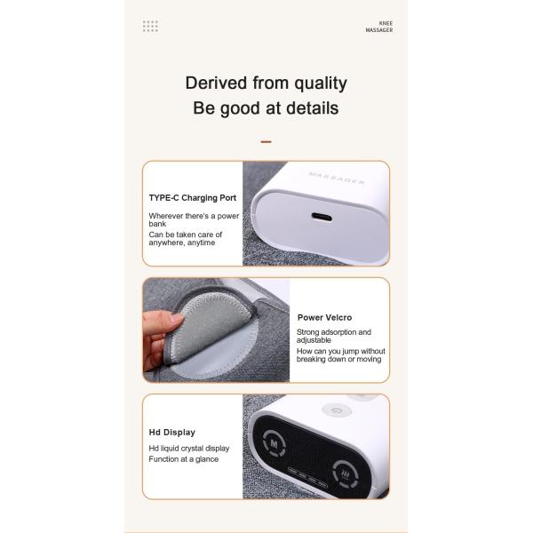 DC 5V Heat Leg Massager For Circulation Air Compression Calf Leg Massager