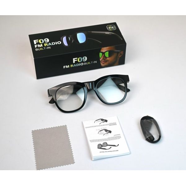 Bluetooth 5.4 Audio Sunglasses w/FM Type-C 6H Playtime 38.5g Lightweight Multi-Color