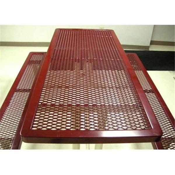 Aluminum Stainless Steel Flattened Expanded Metal Sheets With Diamond Openings For Curtain Wall