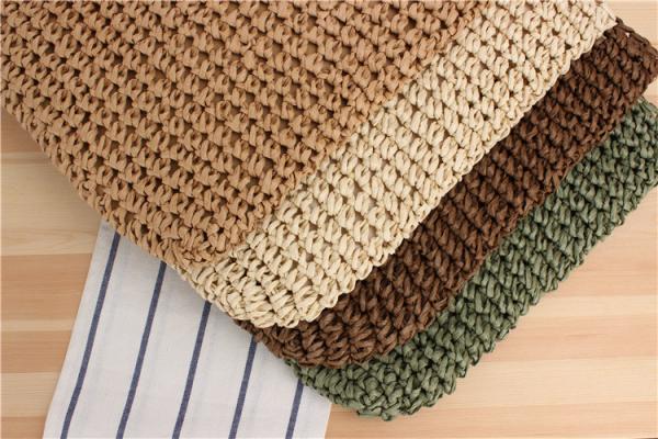 CROSS-BORDER NEW LARGE CAPACITY CASUAL STRAW BAG JAPAN AND SOUTH KOREA SHOULDER BAG SOLID COLOR HAND-WOVEN BAG SEN