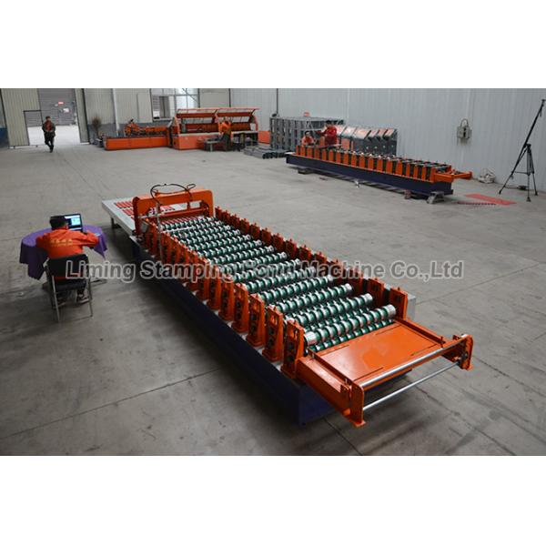 18m/min Corrugated Roll Former , 4.5tons Roof Tiles Making Machine