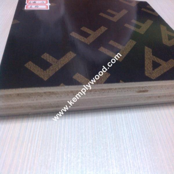 Black film faced plywood with logo, black faced shuttering plywood, black film faced marine plywood