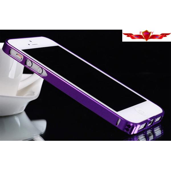 New Colorful Aluminum Iphone 4 4S 5 5S Bumper Cases Gift Box Included