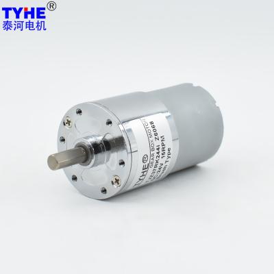 Micro 200 Rpm Brushed DC Spur Gear Motor OD37mm 6V High Torque Low Rpm