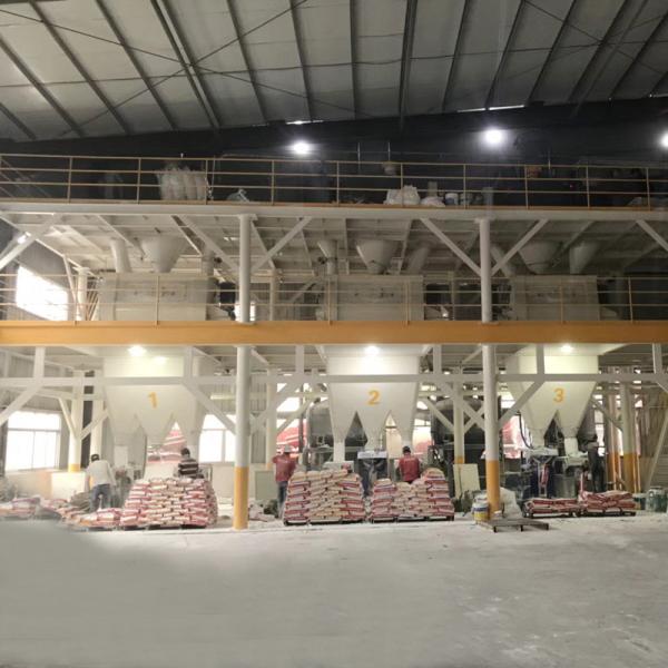 Vertical Screw Dry Mix Concrete Plant Carbon Steel Dry Mix Plaster Plant