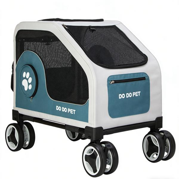 Terrain Pet Stroller Foldable Detachable Washable Comfortable Multi-Pet Travel Stroller B2B Wholesale