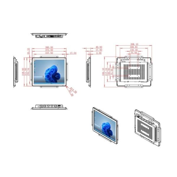 17-Inch Windows Oversized Dashboard for Warehouse Management, Command Centers, Energy Systems, and Healthcare Applications