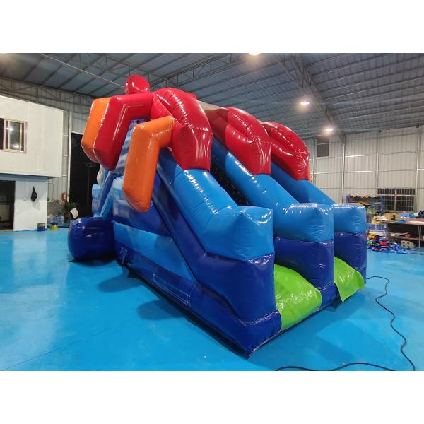 Commercial Grade Inflatable Dry Slide Crab Cartoon Inflatable High Double Slides For Kids And Adults