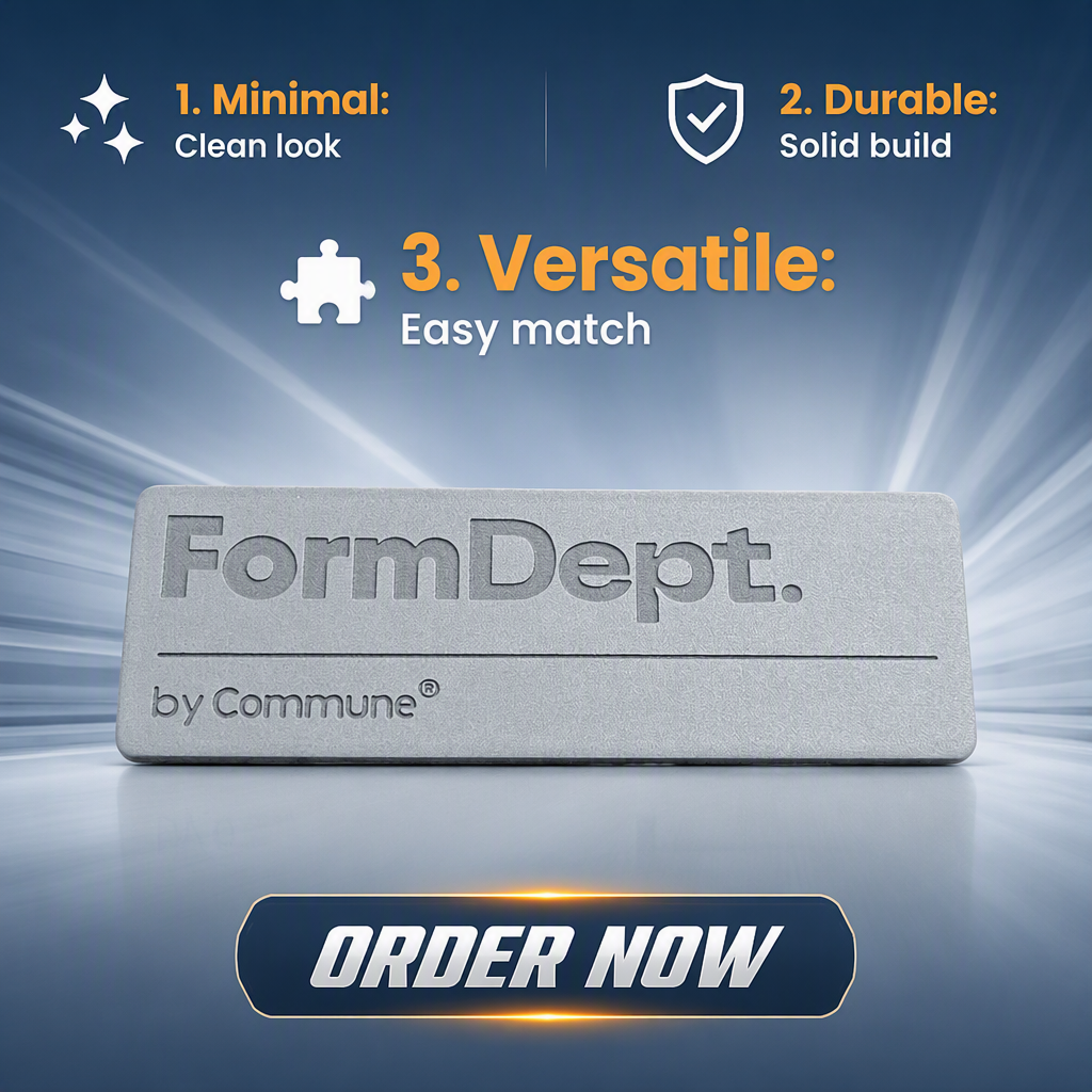 A Popular Product For Custom Metal Nameplates With A Matte Silver Texture