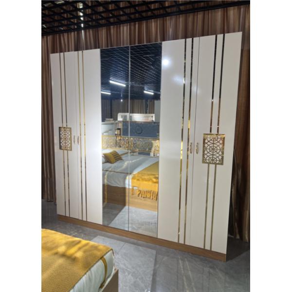 Luxury Modern King Size double king size bed Wood MDF PU Leather Material