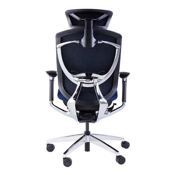 Blue Mesh Smile Face Stable Base Class 4 Gas Lift Ergonomic Executive Chair