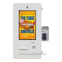 21.5 Inch Wall Mount Waterproof Outdoor Food Trailer Kiosk with Camera Touch Screen Self Serving Kiosk for Food Trailer