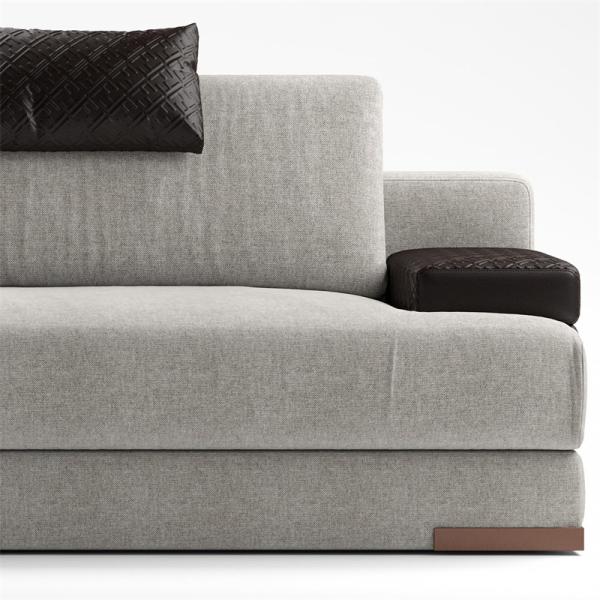 Italian Modern Cloth Upholstered Sofa Set Luxury Living Room Furniture Sets
