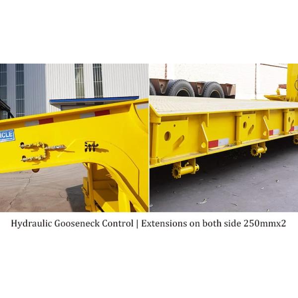 3-осевой экскаваторный трейлер Lowboy Excavator Loading Gooseneck Trailer