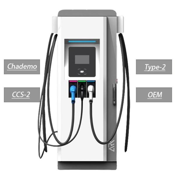 Support facile IP54 IK10 de contrôle d'appli de C.C 60kw 120kw 150kw de station de chargeur de voiture d'Ev d'opération