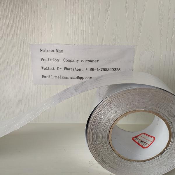 Durable Heat Resistant Aluminium Foil Tape / Self Adhesive Aluminium Tape