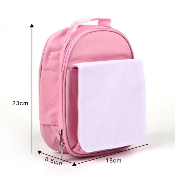 Blank Kids Sublimation Lunch Bag Portable Custom Printing Logo Bento Cooler