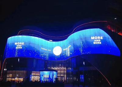 SASO 7500cd/Sqm LED Mesh Screen P25 10000H MTBF Outdoor LED Curtain