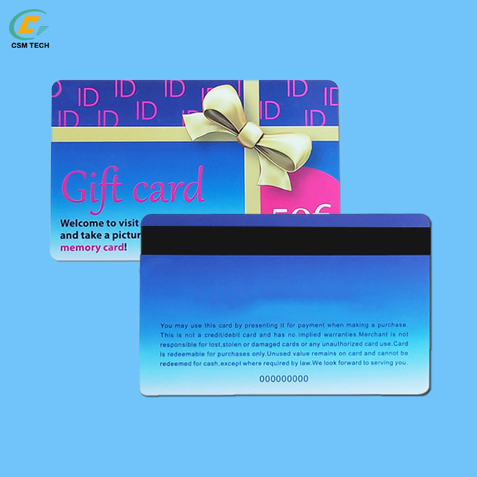 2 Tracks Magnetic Stripe Card with 0.76mm Thickness and Customized Printing Options